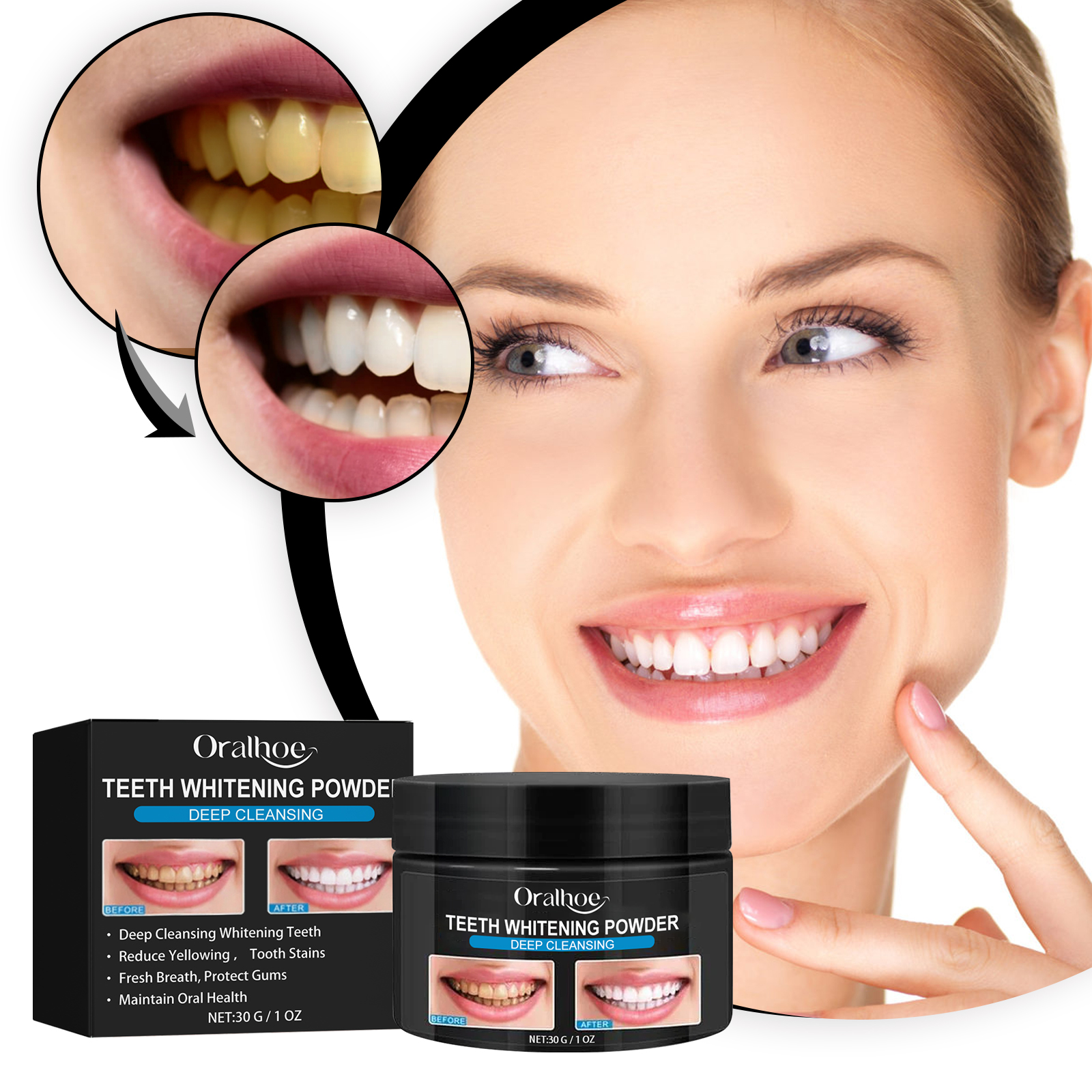 Teeth Whitening Quotes - Charcoal Whitening Teeth Powder Cleaning Dental