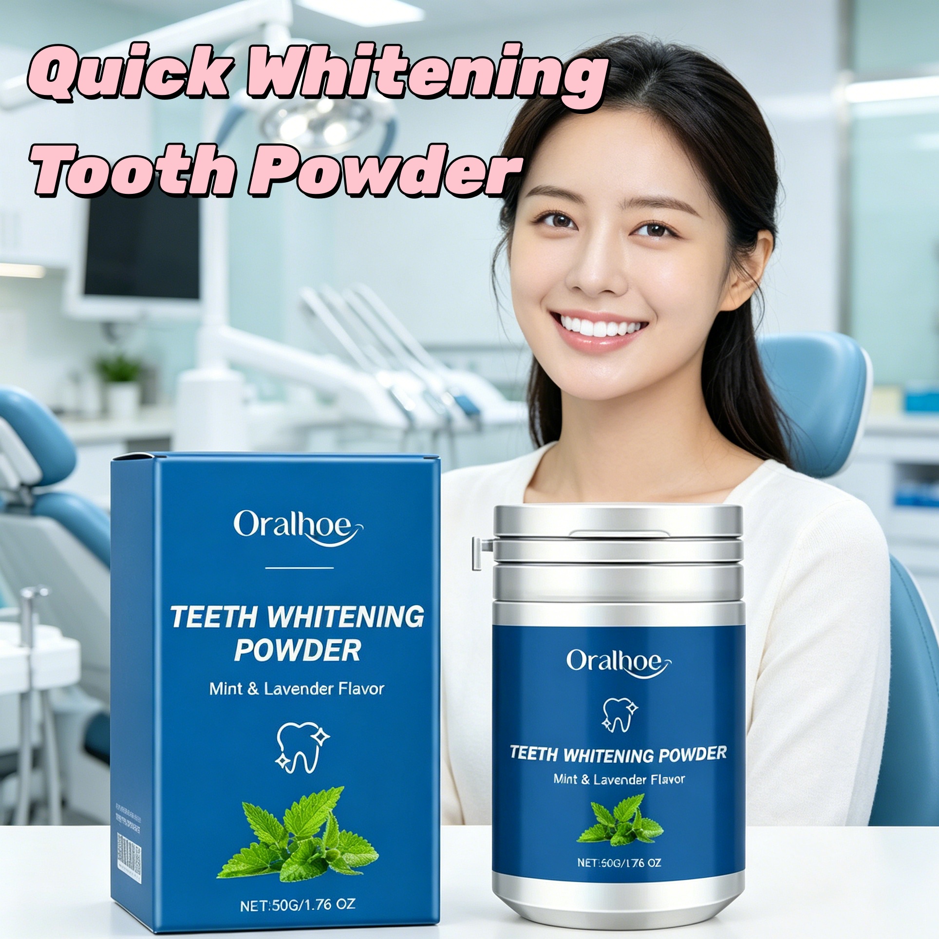 Teeth Whitening Quotes - ORALHOE Pearl Essence Teeth Whitening Powder