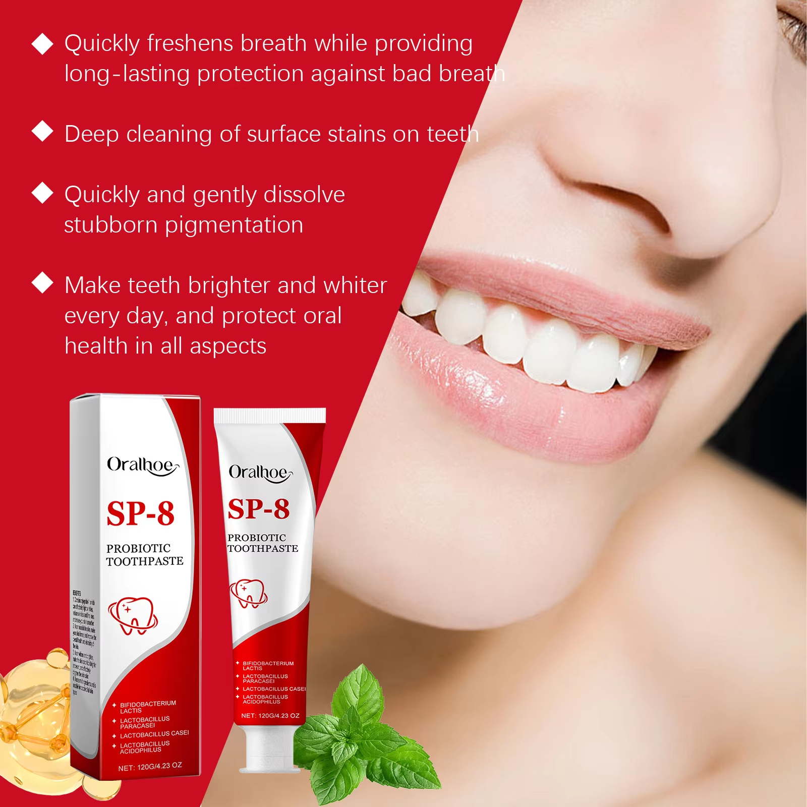 Sp-8 Probiotic Toothpaste Brig – обзор и цена Teeth Whitening That Works