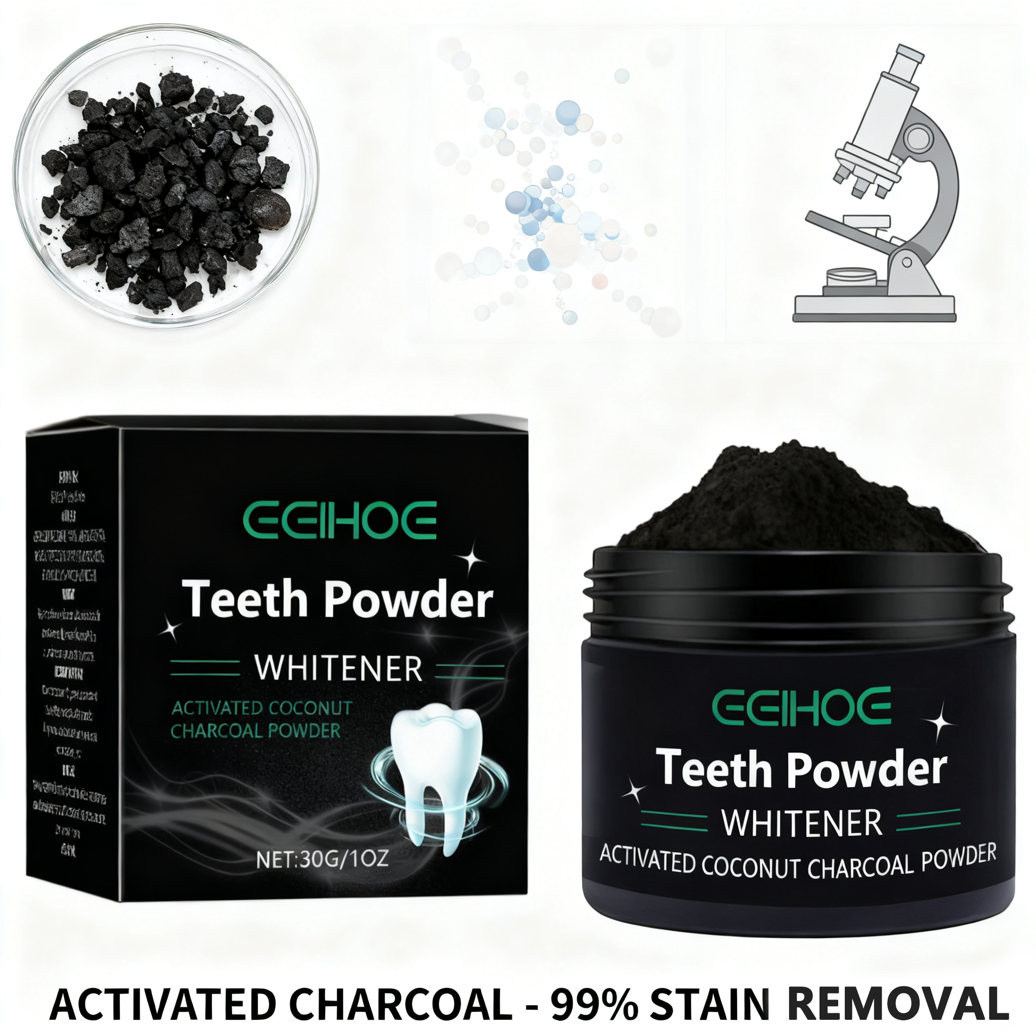 Teeth Whitening Powder Natural – обзор и цена Whitening Powder Activated