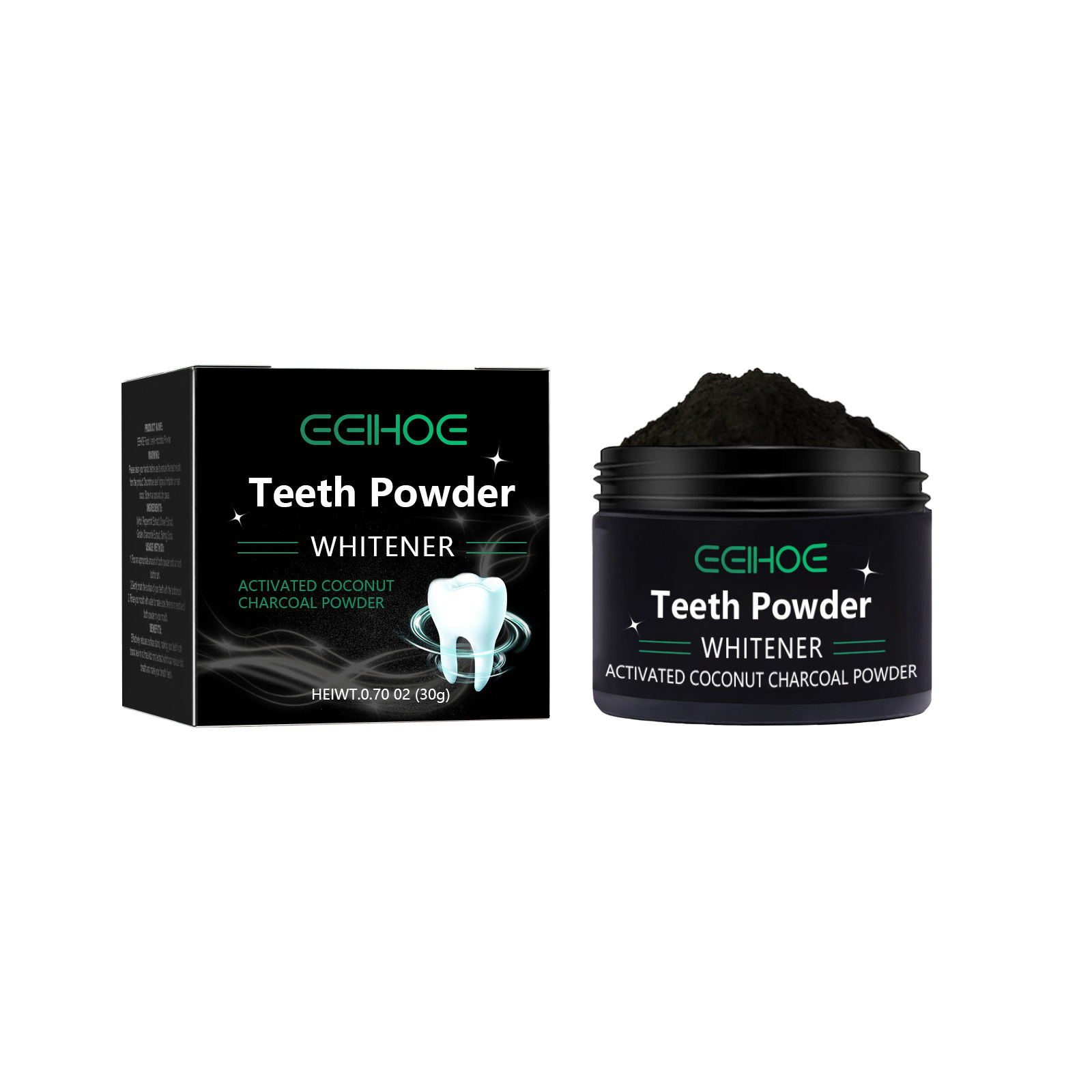 EELHOE Charcoal Powder for Tee – обзор и цена Whitening Powder Activated