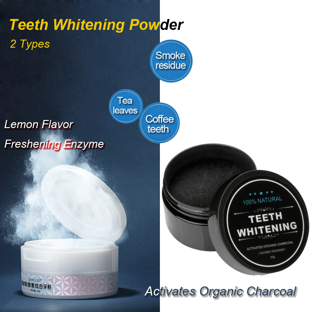 2 Types Teeth Whitening Powder – обзор и цена Whitening Powder Activated