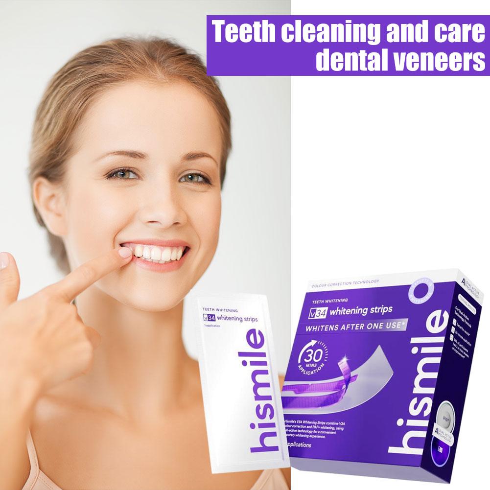 Purple Whitening Tooth Strips  – обзор и цена Teeth Whitening Routine