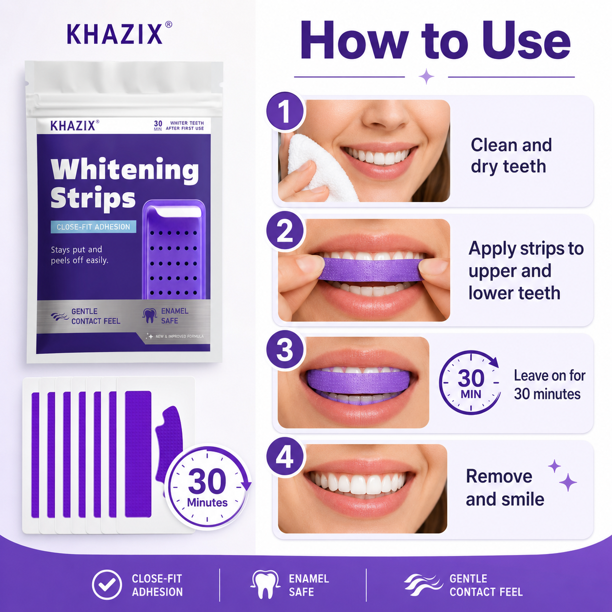 7pairs Teeth Whitening Strips  – обзор и цена Teeth Whitening Routine