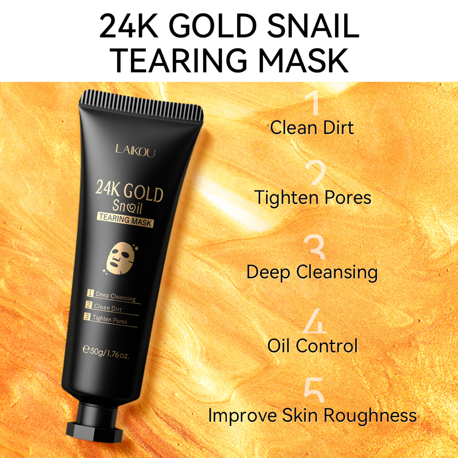 24K Gold Collagen Active Face  – обзор и цена Whitening Powder Activated