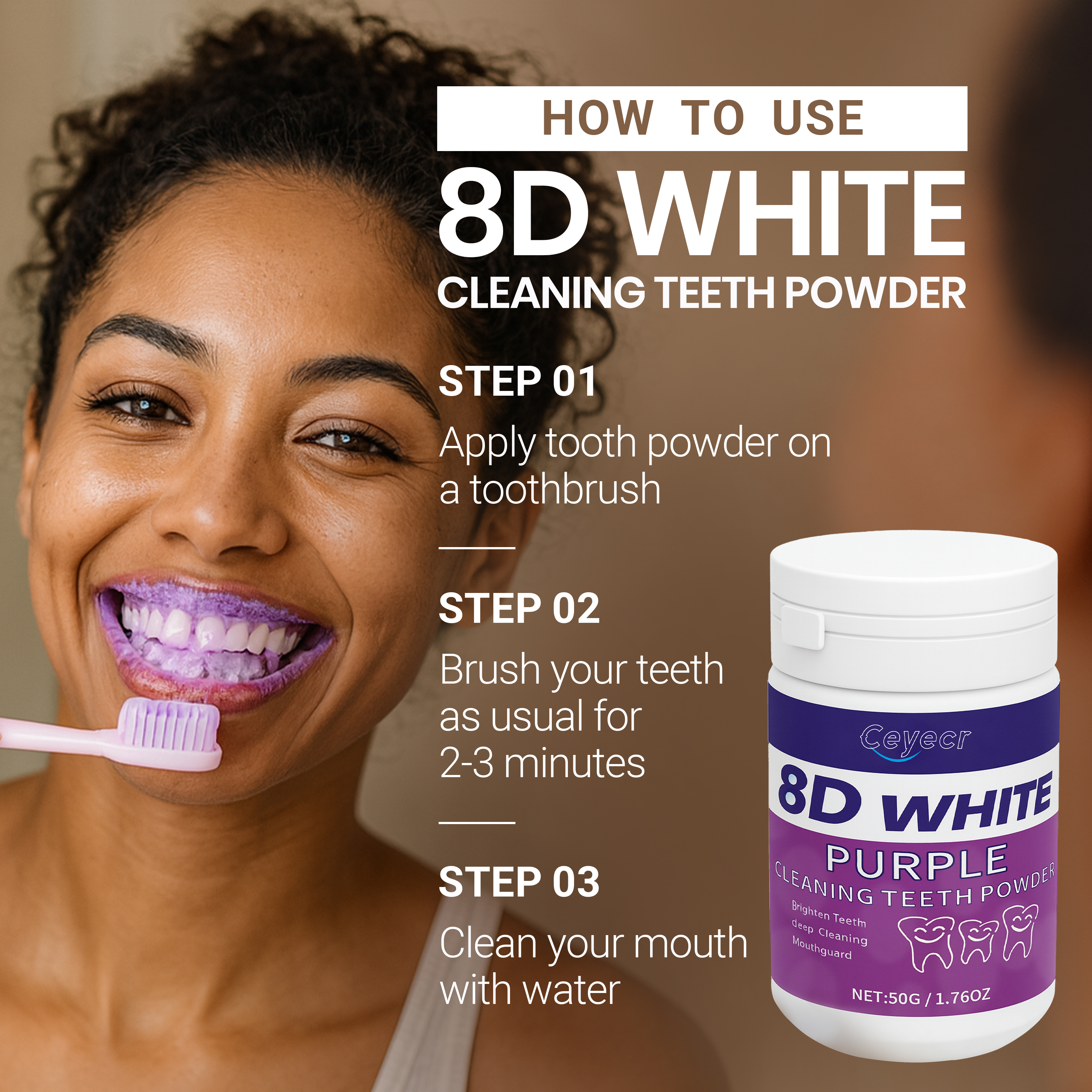 8D white Teeth Whitening Powde – обзор и цена Teeth Whitening Quotes
